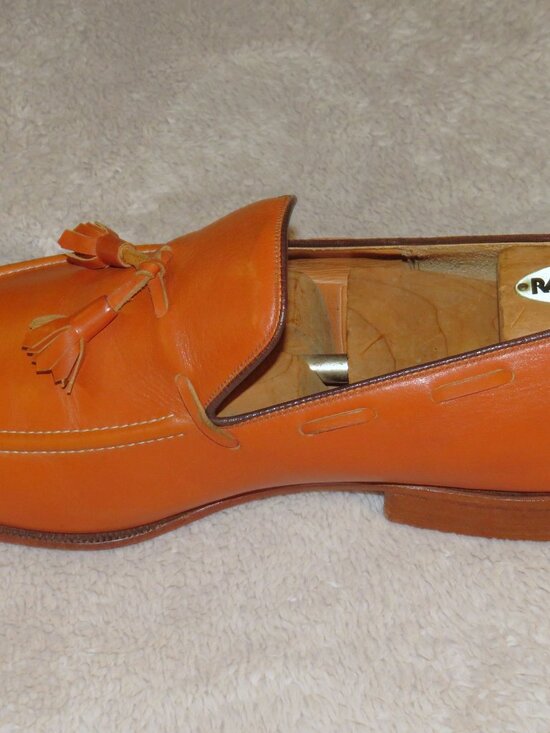 E. Vogel Bespoke Chestnut Calf Leather Tassel Kiltie Moccasian Loafers 11 EE main image 4